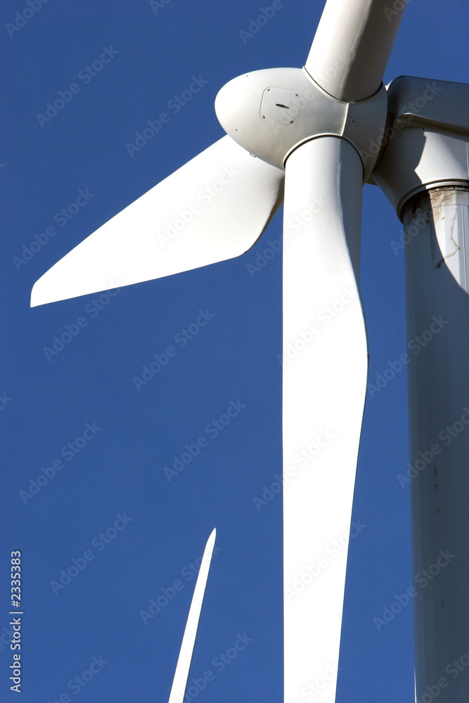 Wall mural wind turbine blades