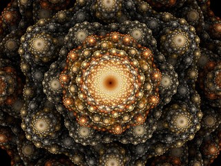 floral ornament - 3d fractal background