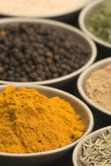 various spice bowls