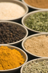 various spice bowls