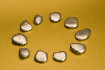 silver pebbles