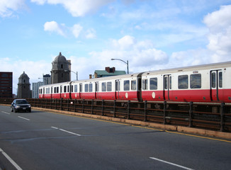 boston subway train