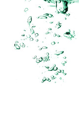 bubbles in a water close up