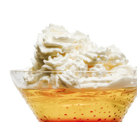 dessert cocktail isolated on white