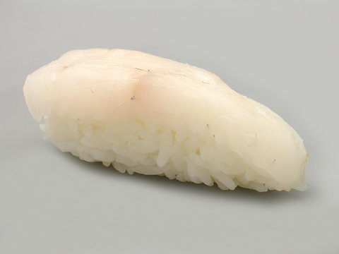 japanische steinbutt nigiri sushi
