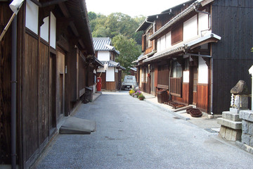 Fototapeta na wymiar japanese village
