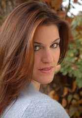 Fototapeta premium fall glamour portrait