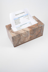 tissue bill box