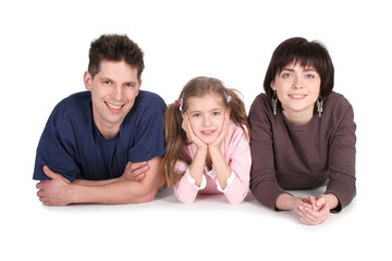 family with daughter