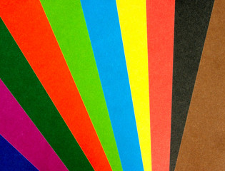 paper rainbow fan