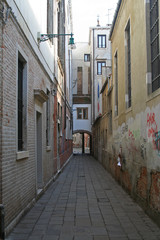 a beautiful canal of venice italy