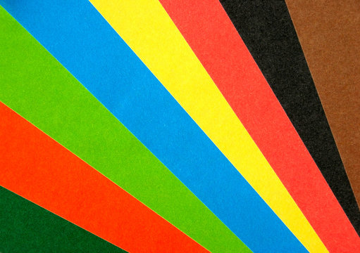 paper rainbow fan