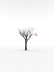 single tree with love 7