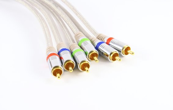 golden audio connector