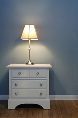 lamp and nightstand