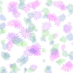 pastel flowers gift wrapping