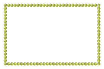 Fototapeta premium rahmen grüne äpfel