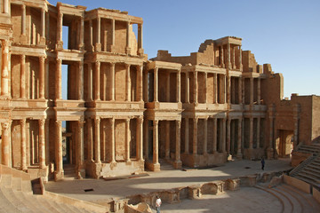 theatre antique de sabratha en libye
