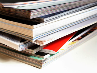 stack of magazines