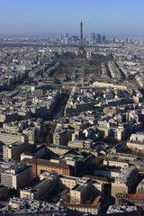 Fototapeta na wymiar aerial view of paris