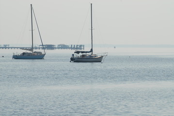 Obraz premium sailboats in sun