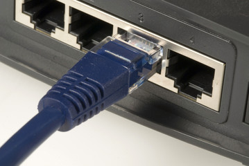 ethernet cable and router