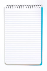 note pad with white pages