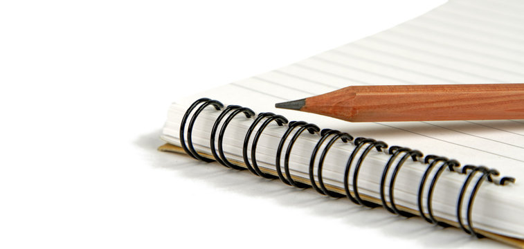 crayon on notebook