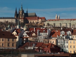 Obraz premium praga, hradschin i veitsdom