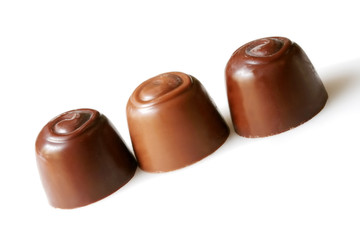 three chocolates
