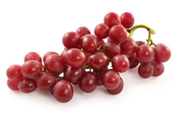 ripe juicy red grapes with large berries