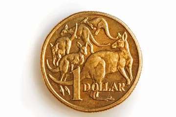 Fotobehang australian $1 coin © robynmac