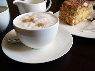 cappuccino and cake - 2368789