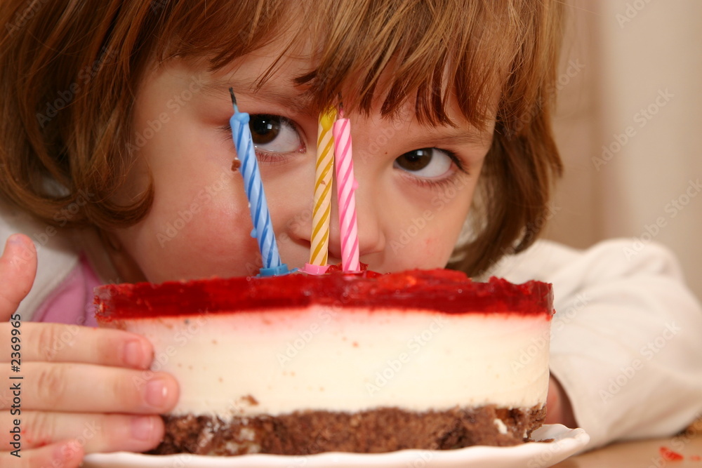 Poster eating my birthday cake