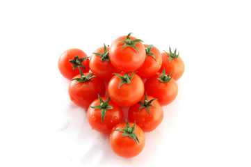 pyramid made of tomatoes