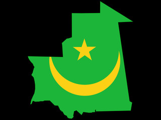 map of mauritania