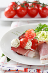 tomatoes and mozzarella