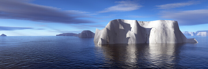 icebergs - obrazy, fototapety, plakaty