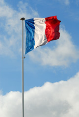 Naklejka na ściany i meble drapeau français