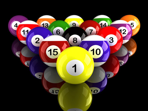 pool balls triangle