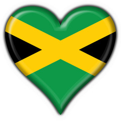 bottone cuore giamaica - jamaica button heart flag