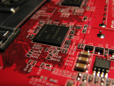 red circuit board