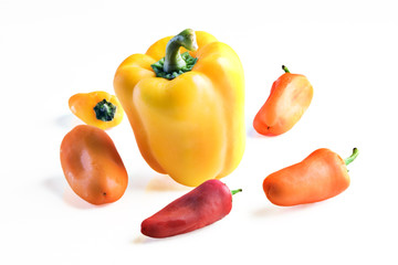 peppers in a glass