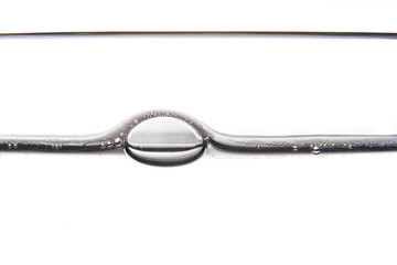 glass edge with bubbles