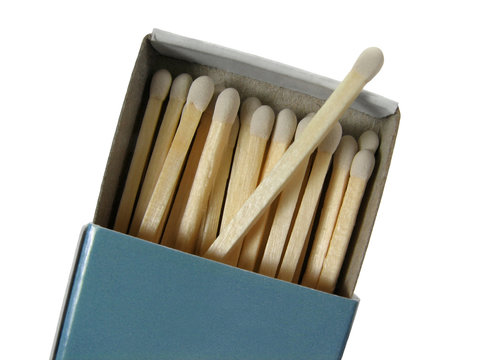box of white matches