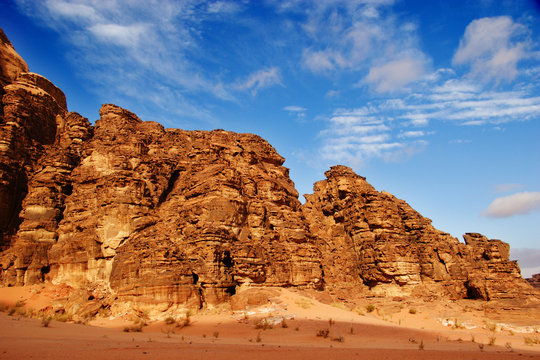 Wadi Rum Desert Landscape, Jordan