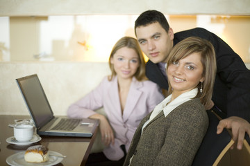 group of business people at the table