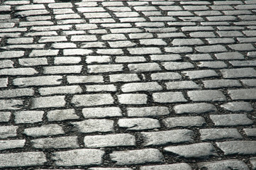 cobbles on the street - can be used as background