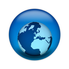 aqua button earth