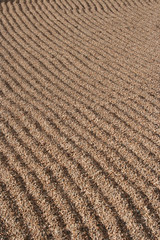 raked gravel background